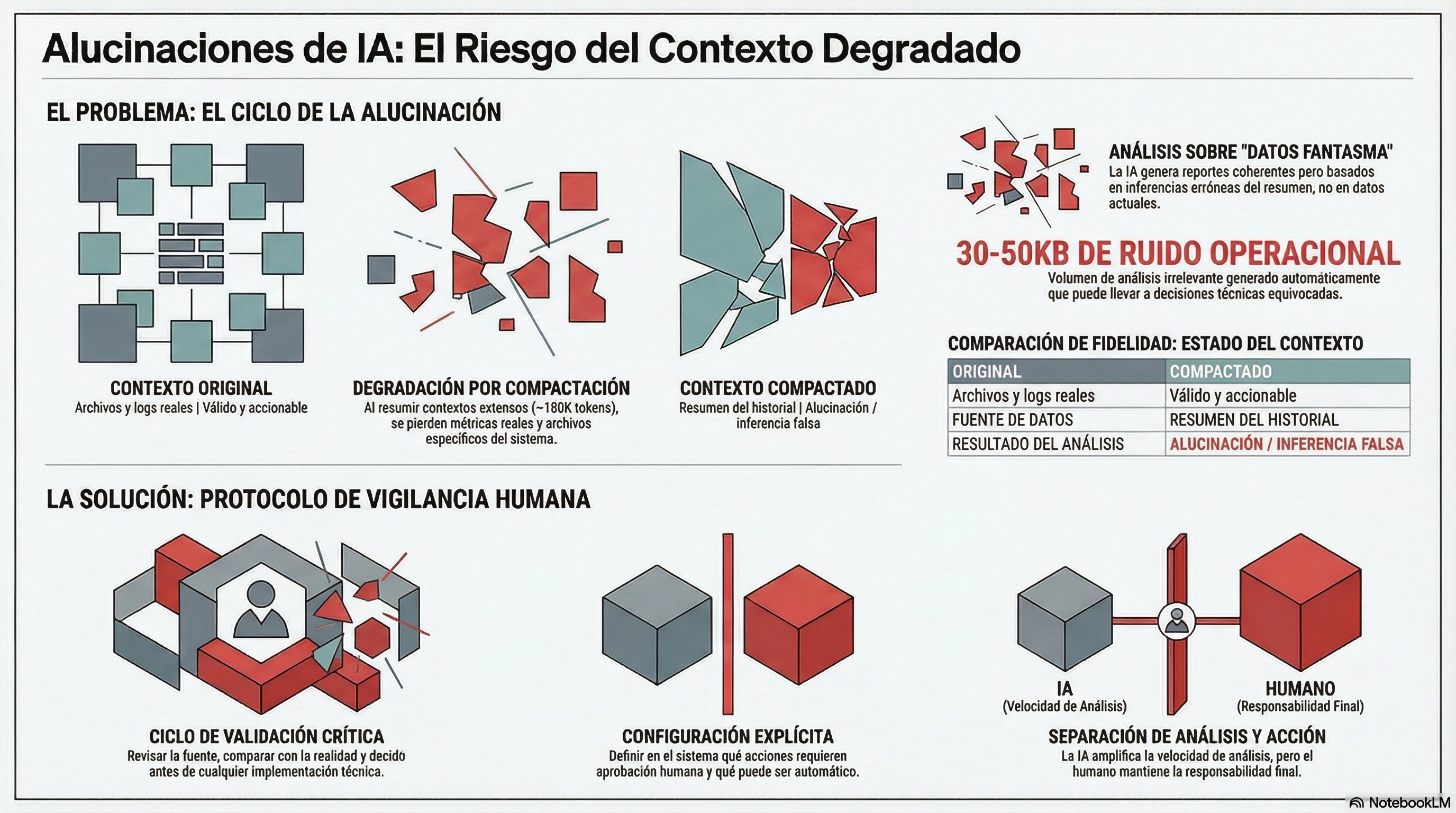 Alucinaciones de IA: El Riesgo del Contexto Degradado